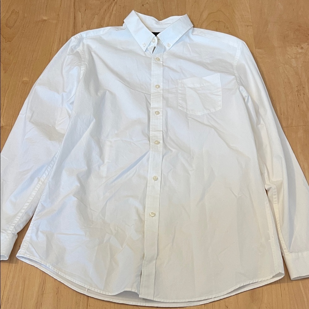 Jachs White Casual Button Down Shirt